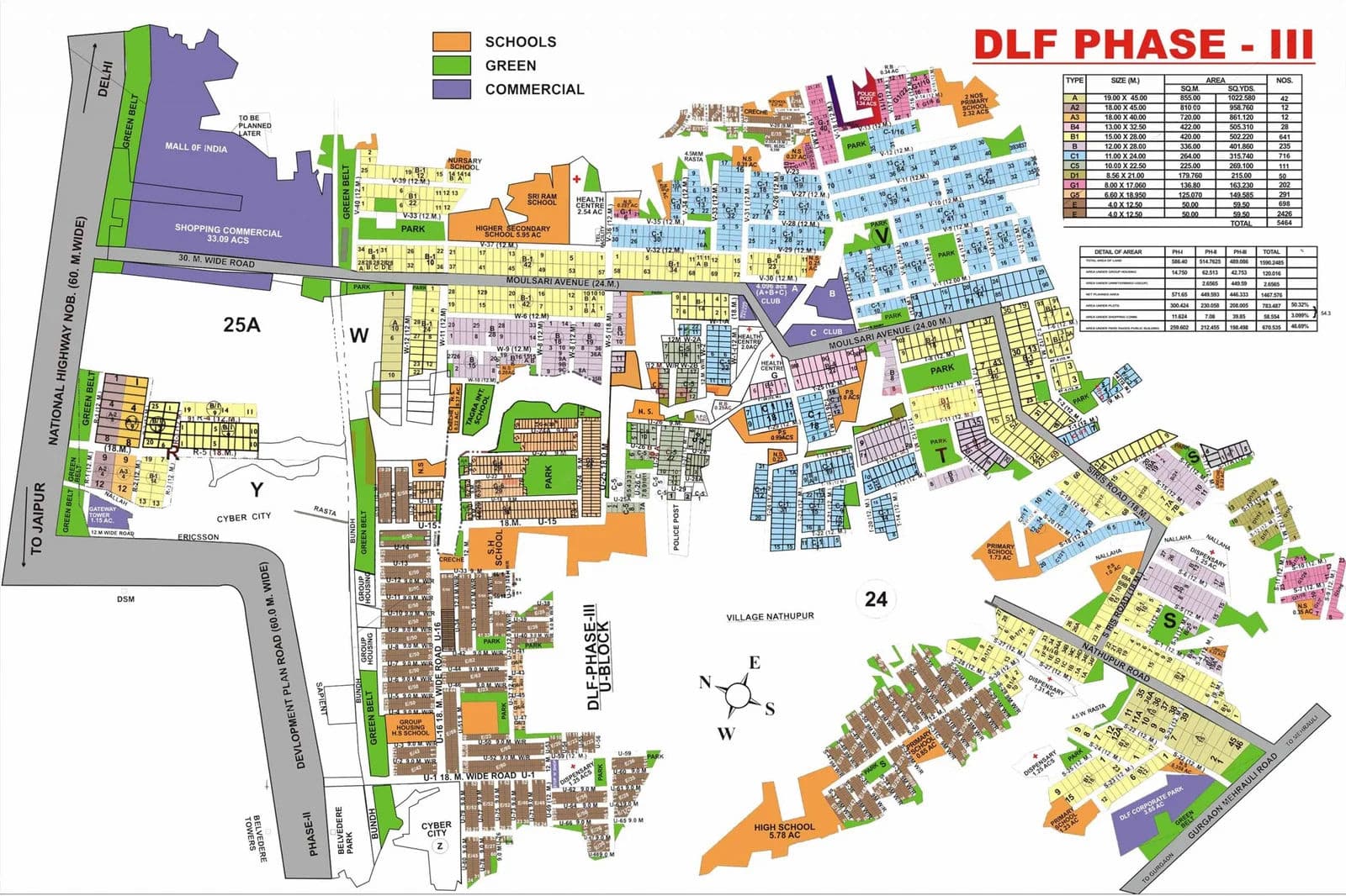 DLF Phase 3 Master Plan Map