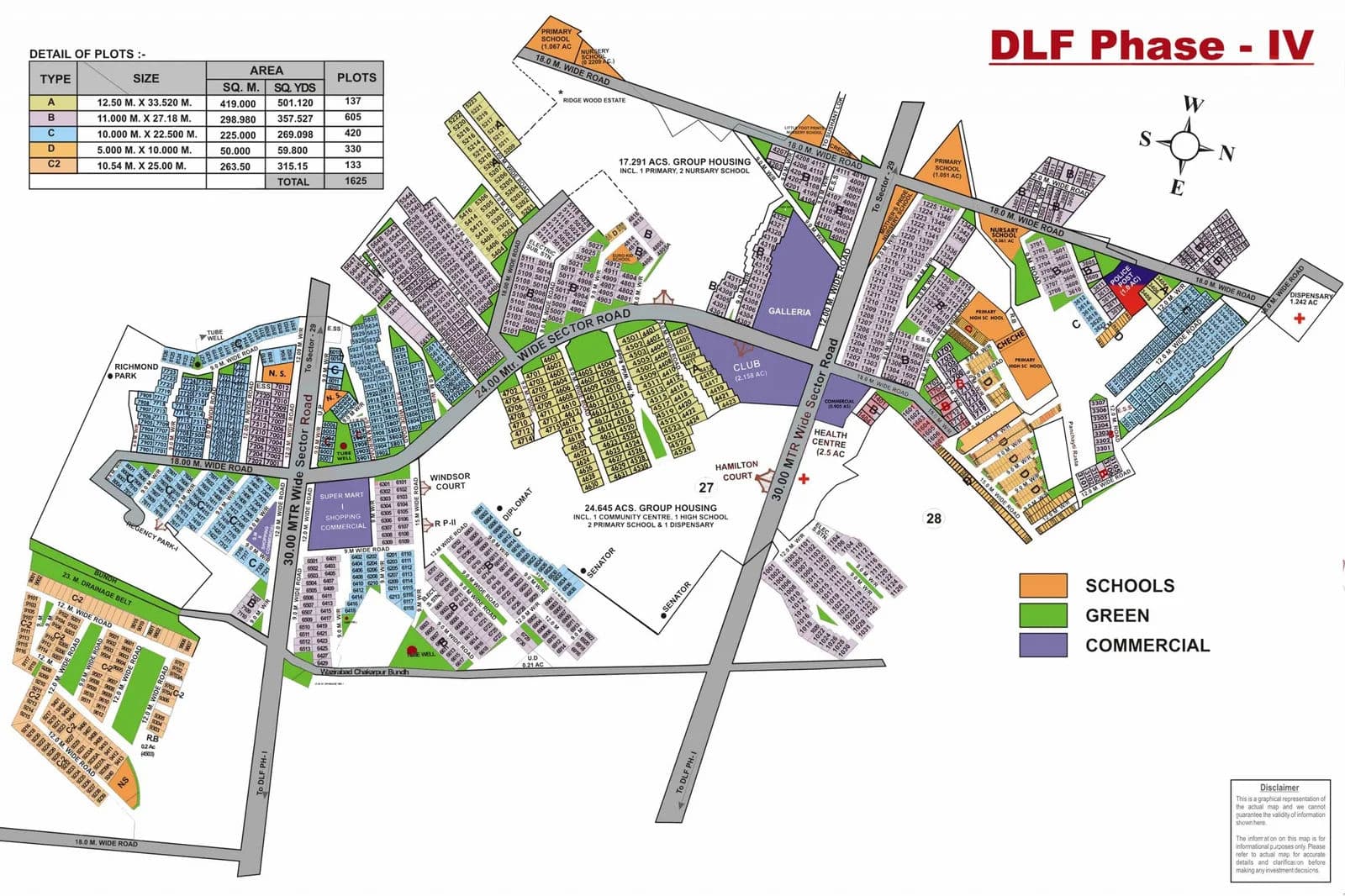 DLF Phase 4 Master Plan Map