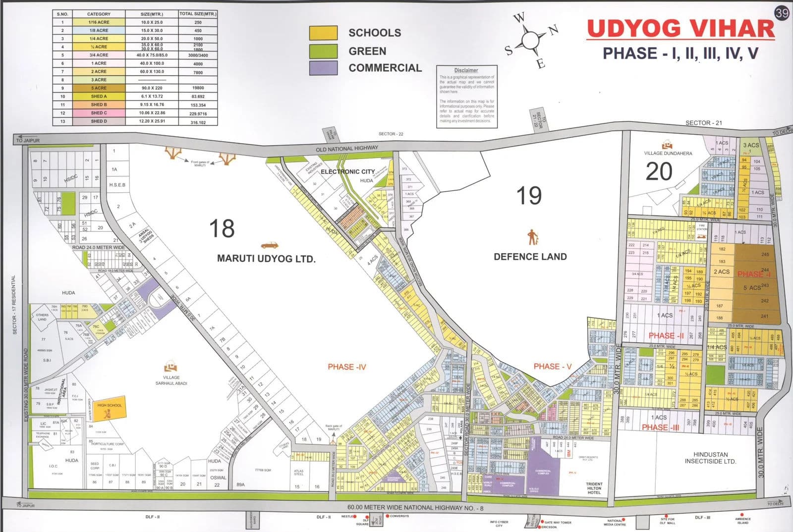 Udyog Vihar Master Plan Map